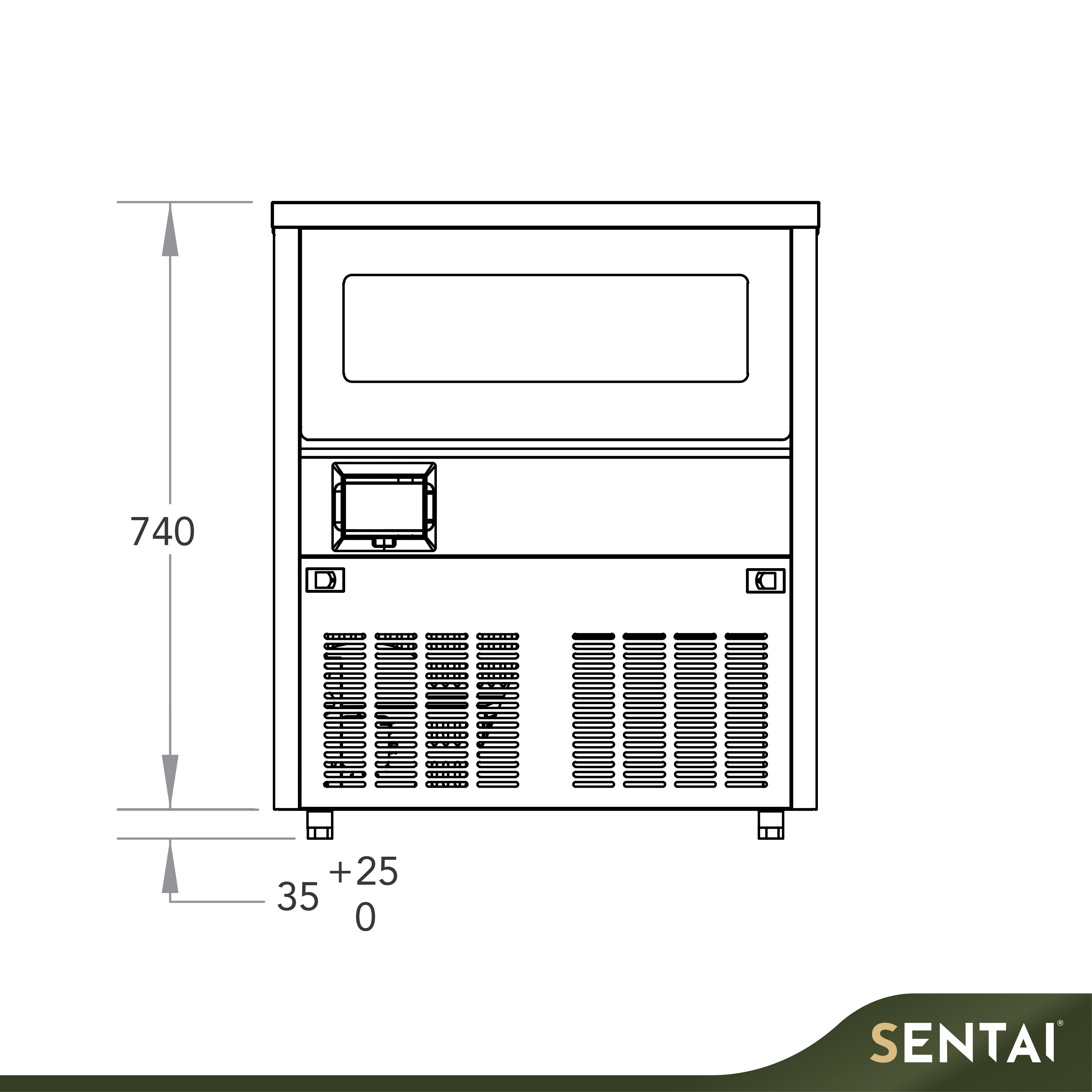 SECCO UNDER-COUNTER ICE CUBE MAKER –SK-101B# - Image 3